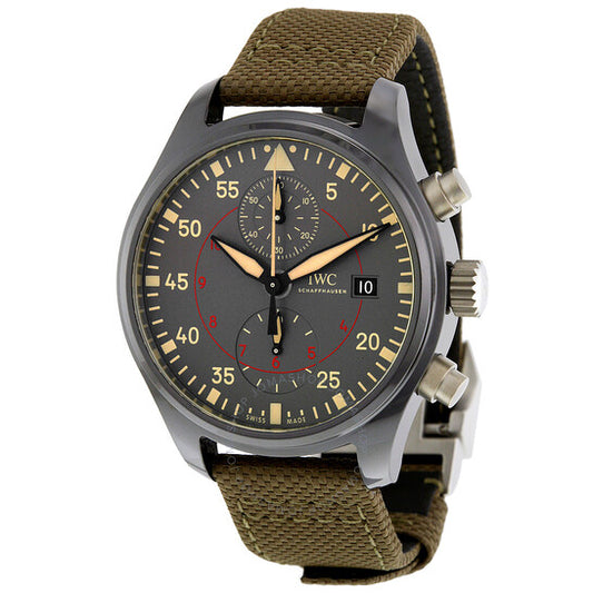 ساعة IWC Pilot الأوتوماتيكية للرجال بمينا أنثراسيت