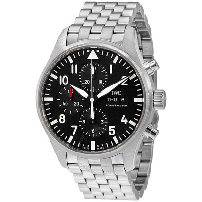 IWC, Pilot Automatic Chronograph Black Dial Men's Watch