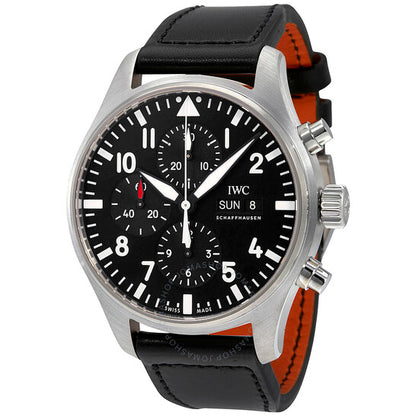 IWC, Pilot Black Automatic Chronograph Men's Watch
