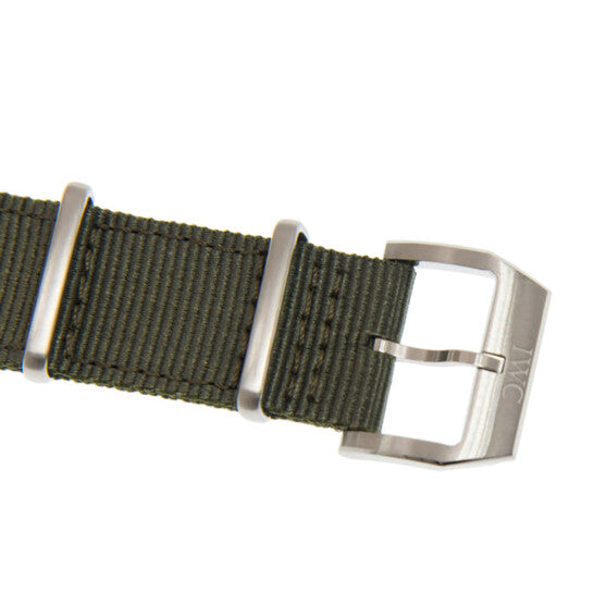 ساعة IWC Pilot الأوتوماتيكية للرجال بمينا أسود من القماش