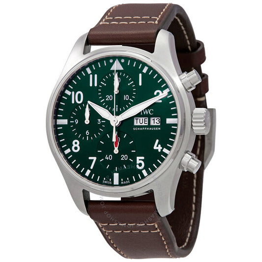 IWC, Pilot Chronograph 41 Automatic Green Dial Men's Watch