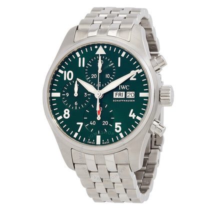 IWC, Pilot Chronograph 41 Automatic Green Dial Men's Watch