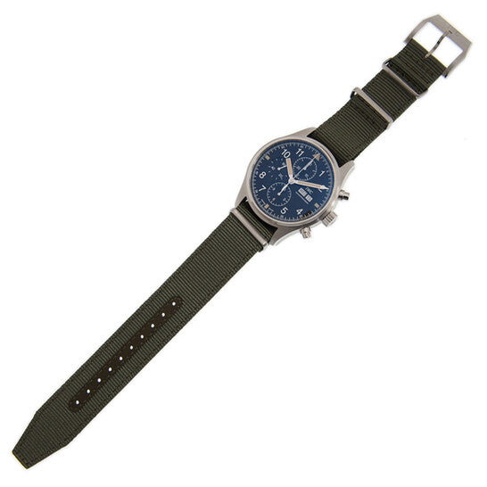 ساعة IWC، بايلوت كرونوغراف أوتوماتيكية للرجال بمينا أسود