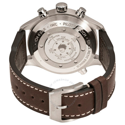 ساعة IWC Pilot Midnight Double Chronograph أوتوماتيكية للرجال