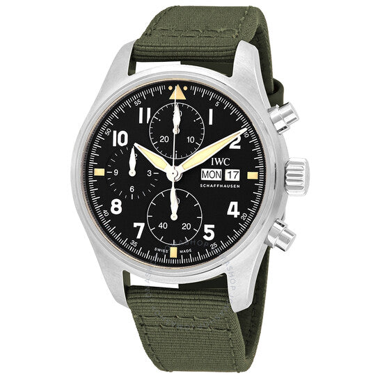 IWC, Pilot Spitfire Chronograph Automatic Black Dial Men's Watch