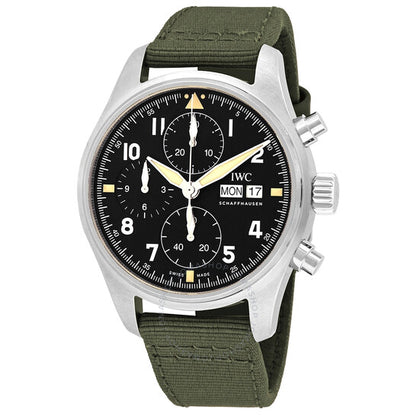 IWC, Pilot Spitfire Chronograph Automatic Black Dial Men's Watch