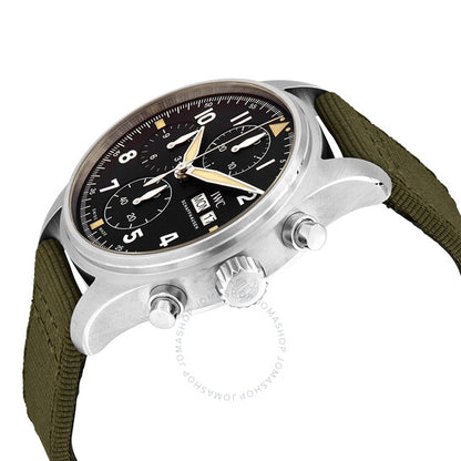 IWC, Pilot Spitfire Chronograph Automatic Black Dial Men's Watch