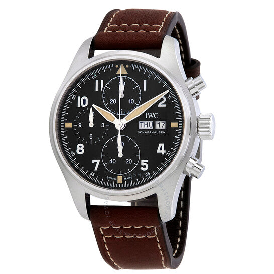 IWC, Pilot Spitfire Chronograph Automatic Black Dial Men's Watch