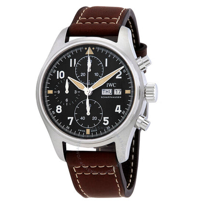IWC, Pilot Spitfire Chronograph Automatic Black Dial Men's Watch