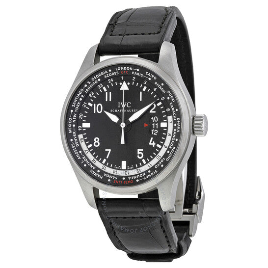 IWC, Pilot Worldtimer Automatic Black Dial Men's Watch