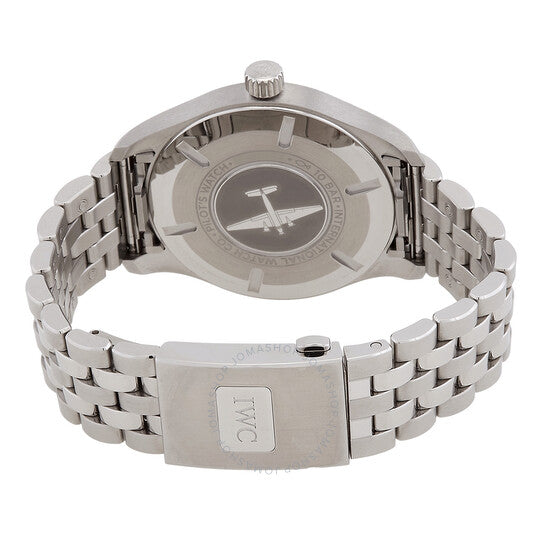 ساعة IWC Pilots الأوتوماتيكية للرجال بمينا أسود