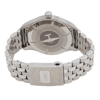 ساعة IWC Pilots الأوتوماتيكية للرجال بمينا أسود