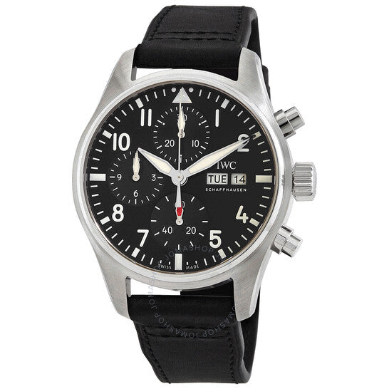 IWC, Pilots Chronograph Automatic Black Dial Men's Watch