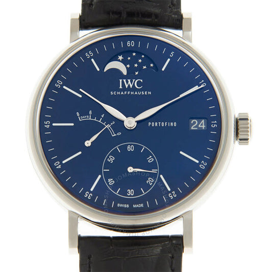 ساعة IWC Portofino "150 Years" للرجال بمينا أزرق وعلبة يدوية