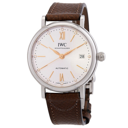 IWC, Portofino Automatic Diamond Silver Dial Men's Watch