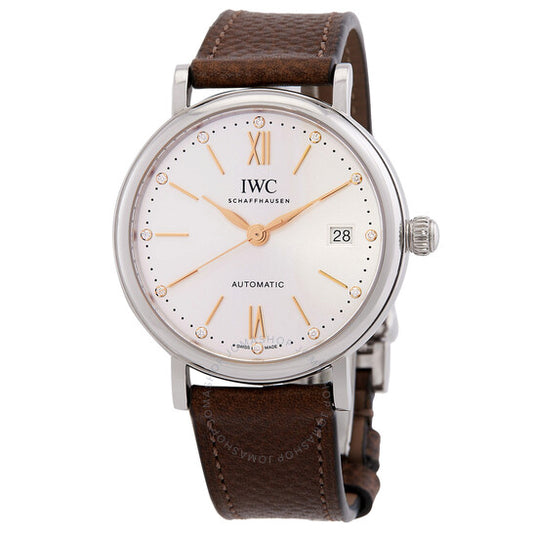 IWC, Portofino Automatic Diamond Silver Dial Men's Watch