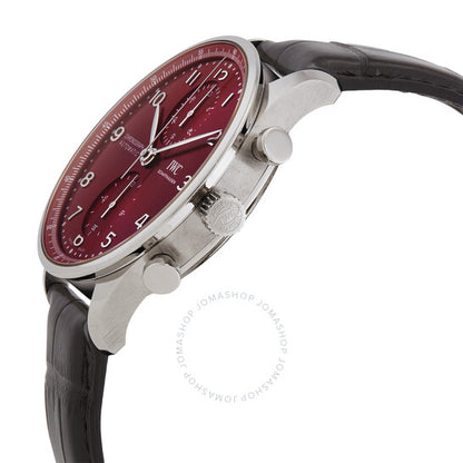 IWC, Portugieser Burgundy Dial Chronograph Automatic Men's Watch