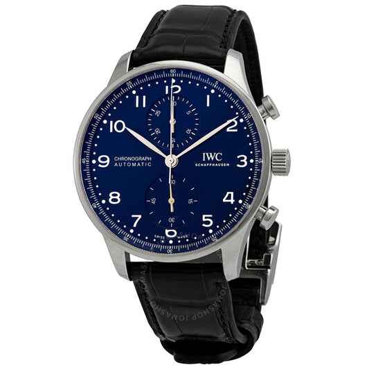 IWC, Portuguese "150 Years Chronograph Automatic Blue Dial Men's Watch