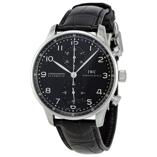 IWC, Portuguese Automatic Chronograph Black Dial Men's Watch 3714-47