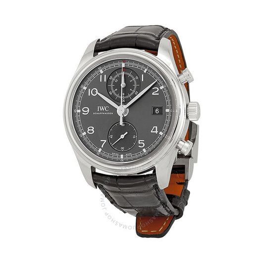 ساعة IWC البرتغالية كرونوغراف كلاسيكية أوتوماتيكية للرجال من الفولاذ المقاوم للصدأ