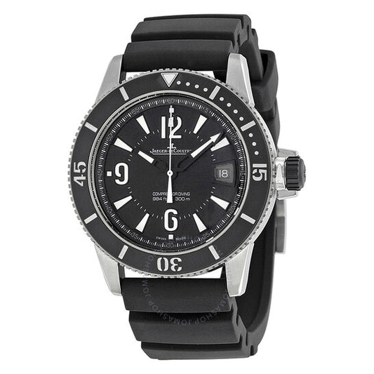 Jaeger LeCoultre, Master Compressor Automatic Black Dial Stainless Steel Rubber Men's Watch