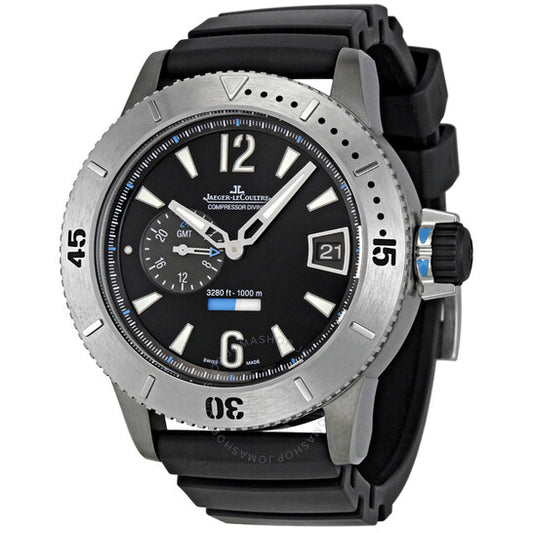 Jaeger LeCoultre, Master Compressor Diving GMT Black Dial Men's Watch