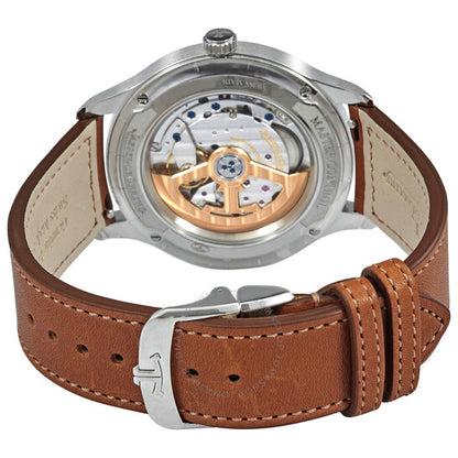 ساعة جايجر لوكولتر ماستر كونترول أوتوماتيكية للرجال بمينا فضي