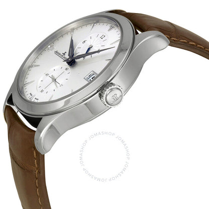 Jaeger LeCoultre, Master Dual Time Automatic Silver Dial Men's Watch