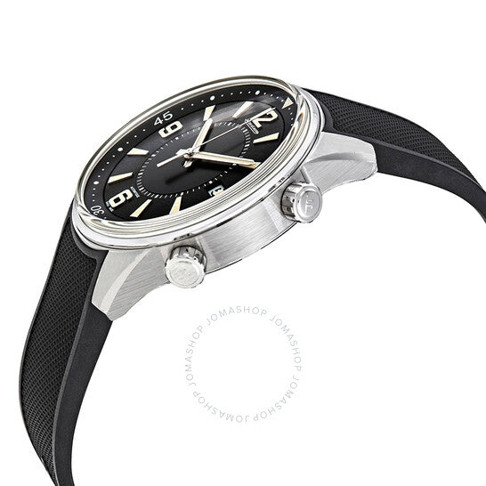 Jaeger LeCoultre, Polaris Date Automatic Black Dial Men's Rubber Watch