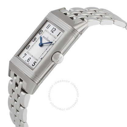 ساعة جيجر لوكولتر ريفيرسو كلاسيكية كوارتز بمينا فضي للسيدات