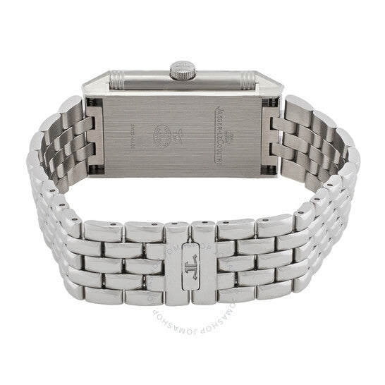 ساعة جيجر لوكولتر ريفيرسو كلاسيكية كوارتز بمينا فضي للسيدات