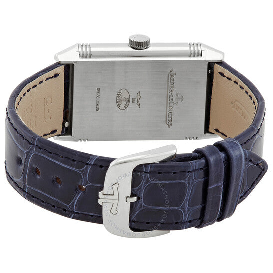 ساعة جيجر لوكولتر ريفيرسو كلاسيكية كوارتز بمينا فضي للسيدات