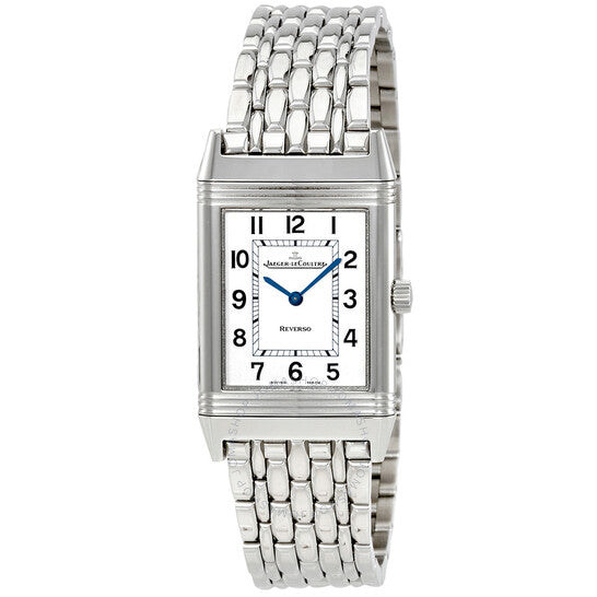 Jaeger LeCoultre, Reverso Classique Silver Dial Stainless Steel Ladies Watch