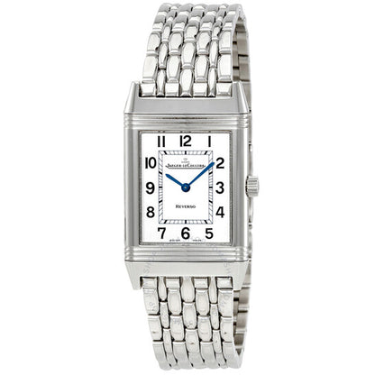 Jaeger LeCoultre, Reverso Classique Silver Dial Stainless Steel Ladies Watch