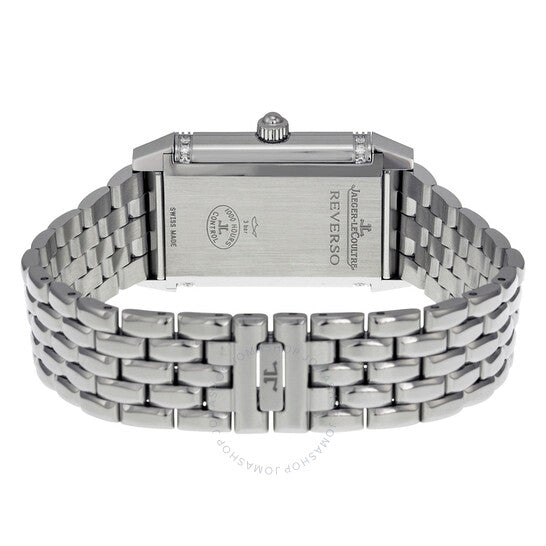 ساعة جيجر لوكولتر ريفيرسو دويتو بمينا فضي للنساء