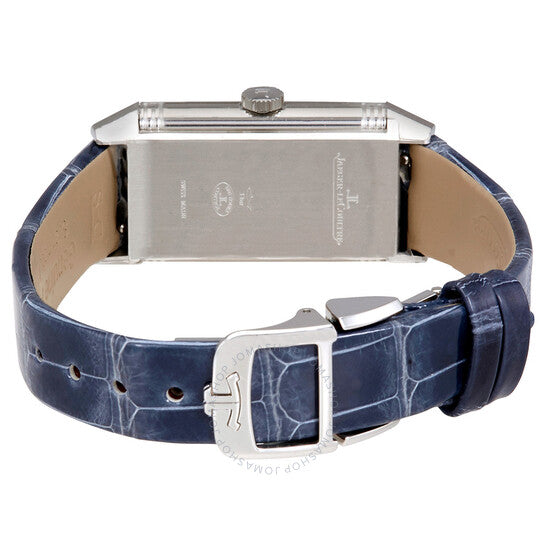 ساعة جيجر لوكولتر ريفيرسو للسيدات بمينا فضي وماس