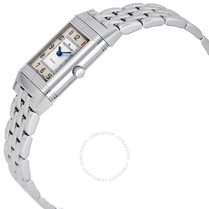 ساعة جيجر لوكولتر ريفيرسو للسيدات بمينا أبيض