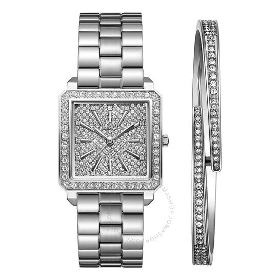 JBW, Cristal 28 Jewelry Set Silver-tone Dial Ladies Watch