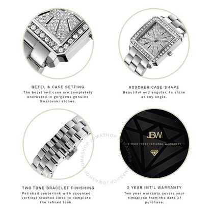JBW, Cristal 28 Jewelry Set Silver-tone Dial Ladies Watch
