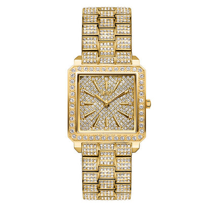 JBW, Cristal Quartz Diamond Crystal Gold Dial Ladies Watch