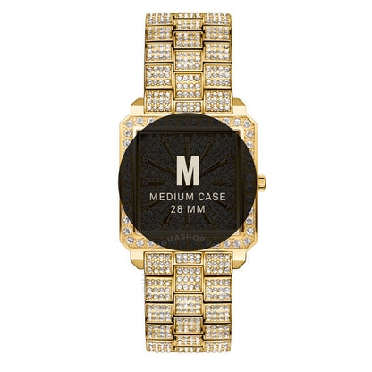 JBW, Cristal Quartz Diamond Crystal Gold Dial Ladies Watch