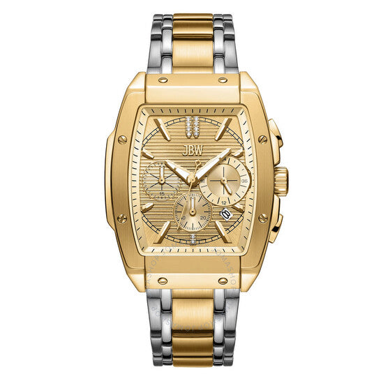 JBW, Echelon Collection Chronograph Quartz Gold Dial Men's Watch