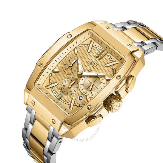 JBW, Echelon Collection Chronograph Quartz Gold Dial Men's Watch