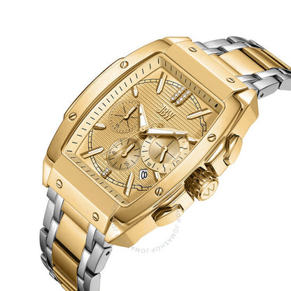JBW, Echelon Collection Chronograph Quartz Gold Dial Men's Watch