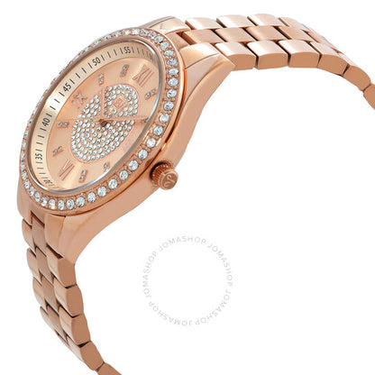 JBW, Mondrian Jewelry Set Rose Gold-tone Dial Ladies Watch