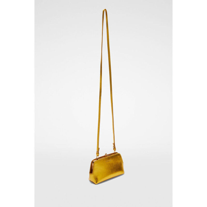 Women'S Giallo Scuro Leather Shoulder Bag