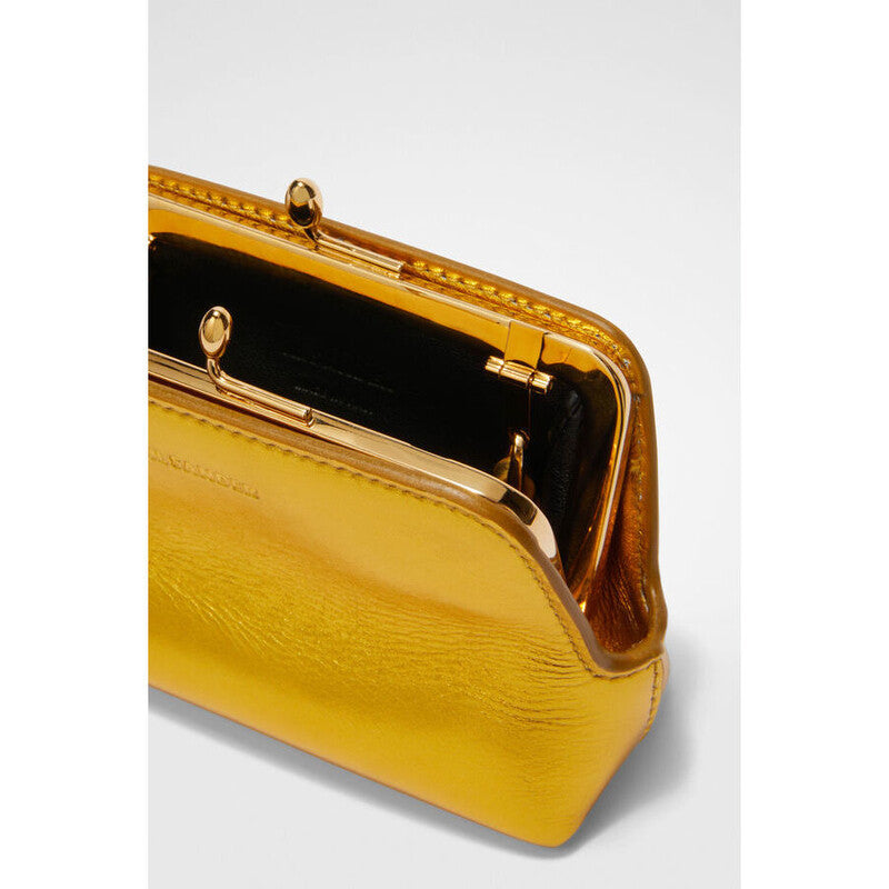 Women'S Giallo Scuro Leather Shoulder Bag