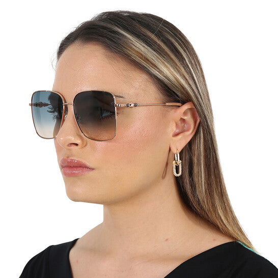 Blue Gradient Square Ladies Sunglasses