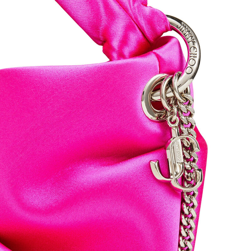 Bonny Pink Satin Top Handle Bag