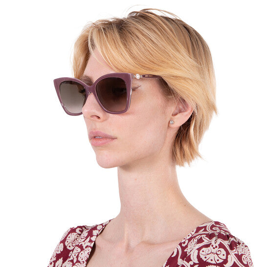 Brown Gradient Butterfly Ladies Sunglasses